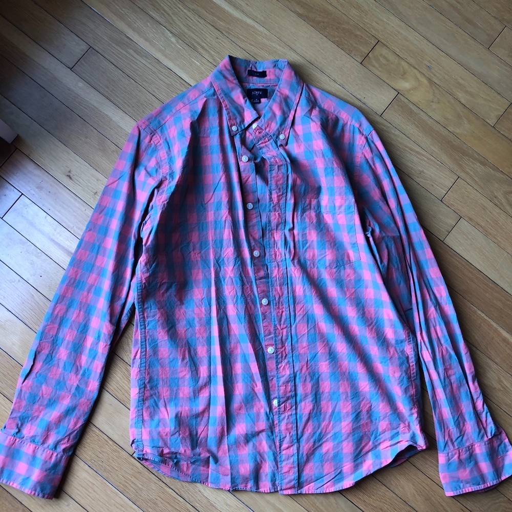 Men's J. Crew Long Sleeve Slim Shirt - M